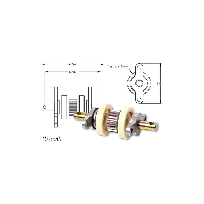 AP Products 014-324869 Standard Gear Pack Assembly (15 Teeth)