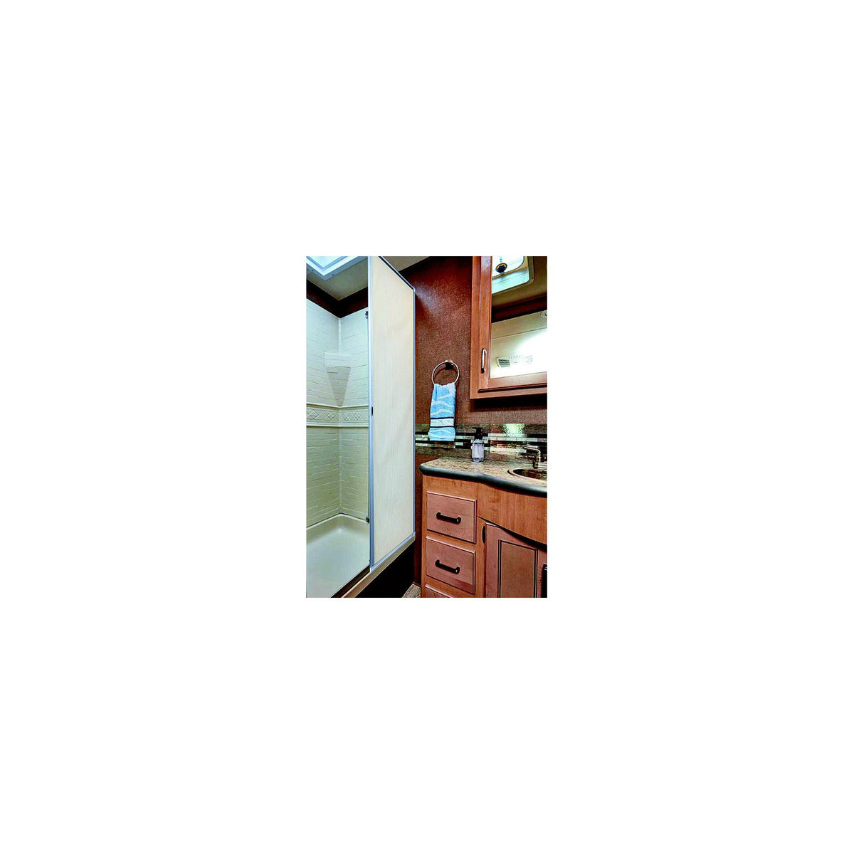 AP Products 015-3301 Slow-Roll RV Shower Screen, 36
