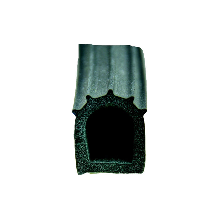 AP Products 018-023-PT D Slide Out, Window & Door Seal w/Tape, 1" x 1" x 50', Black w/White Tape