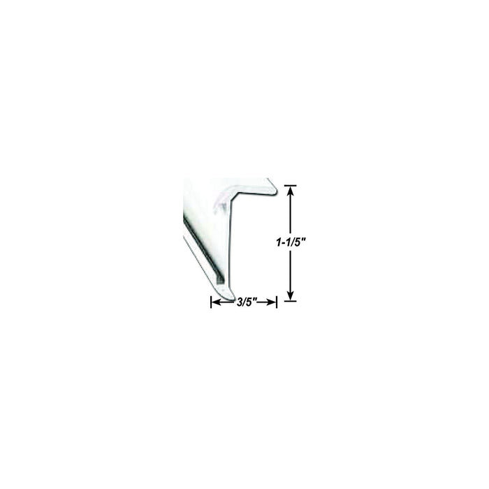 AP Products 021-85001-8 Insert Corner Molding, 8' Polar White