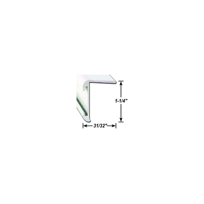 AP Products 021-85202-8 Long Leg Insert Corner Molding, 8' Black