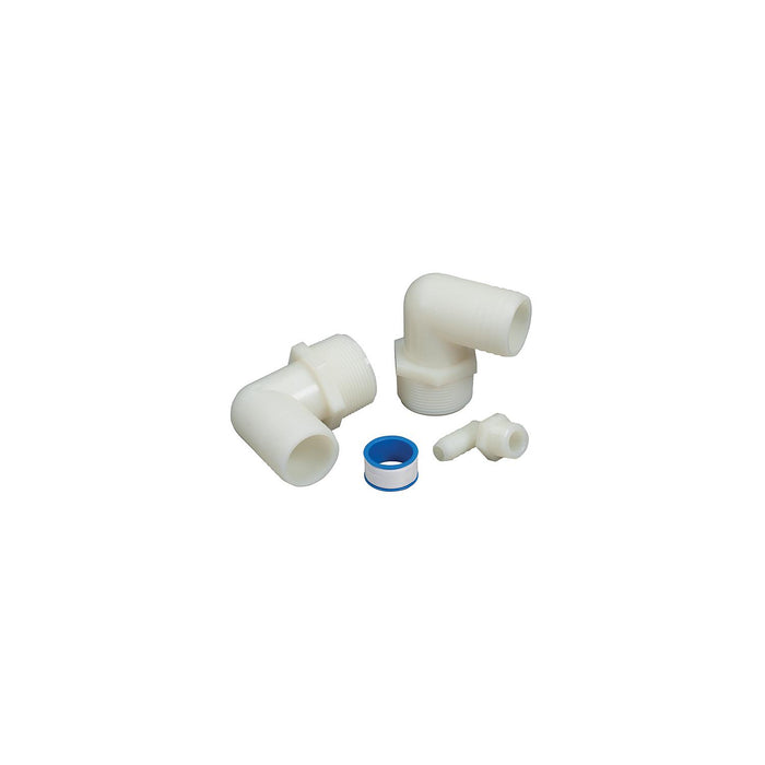 Moeller 41390 Waste Hose Tank Adapter Kit, 90Â° Pipe To Hose