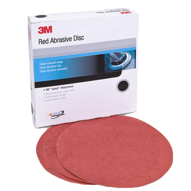 3M 1221 Red Hookit Disc 6 P220A 50/Bx