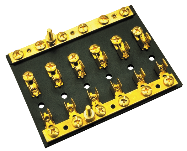 Sea Dog 420546-1 Bakelite Fuse/Terminal Block 6 Gang