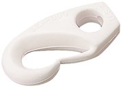 3/8" Nylon Shock Cord Clip, White, Bulk