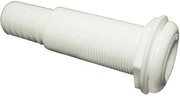 TH Marine TH-1202XL-DP T-H Marine Straight Extra Long Thru-Hull Fitting for Hose, White