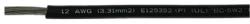 Cobra Wire and Cable A2004T0725FT Tinned Copper Battery Cable, 4 AWG, 25', Black