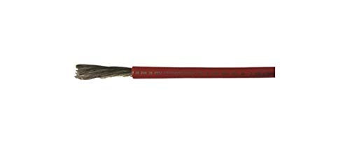 Cobra Wire and Cable A2002T01050FT Tinned Copper Battery Cable, 2 AWG, 50', Red