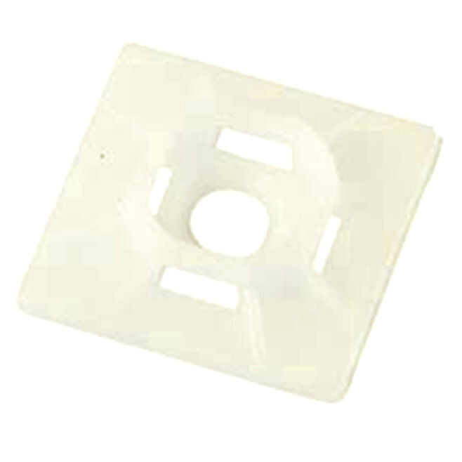 Ancor 199234 Cable Tie Adhesive Mounts, Natural, 25/pk