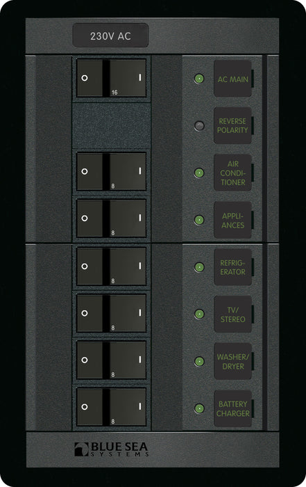 Blue Sea 1203 230 Volt AC Main + 6 Positions