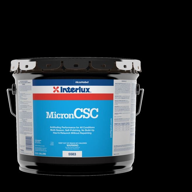 International Paint Y5583/3 Micron CSC Bottom Paint, Black 3-Gal Pail