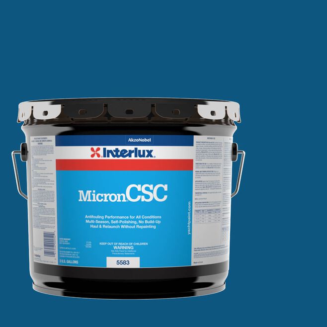 International Paint Y5580/3 Micron CSC Bottom Paint, Blue 3-Gal Pail