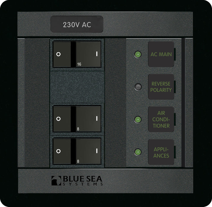 Blue Sea 1215 230 Volt AC Main + 2 Positions