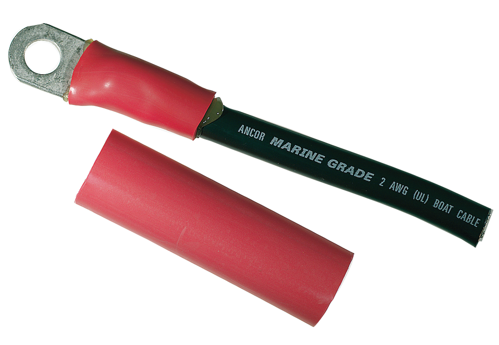Ancor 327202 Heat Shrink Battery Cable Tube Combo Pack, Marine Grade, for 2-4/0, includes 1" x 3" Red and Black