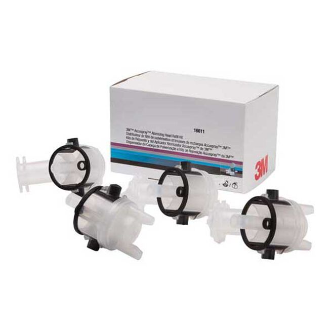 3M 16611 Accuspray Atomizing 4 Piece Refill Head Kit