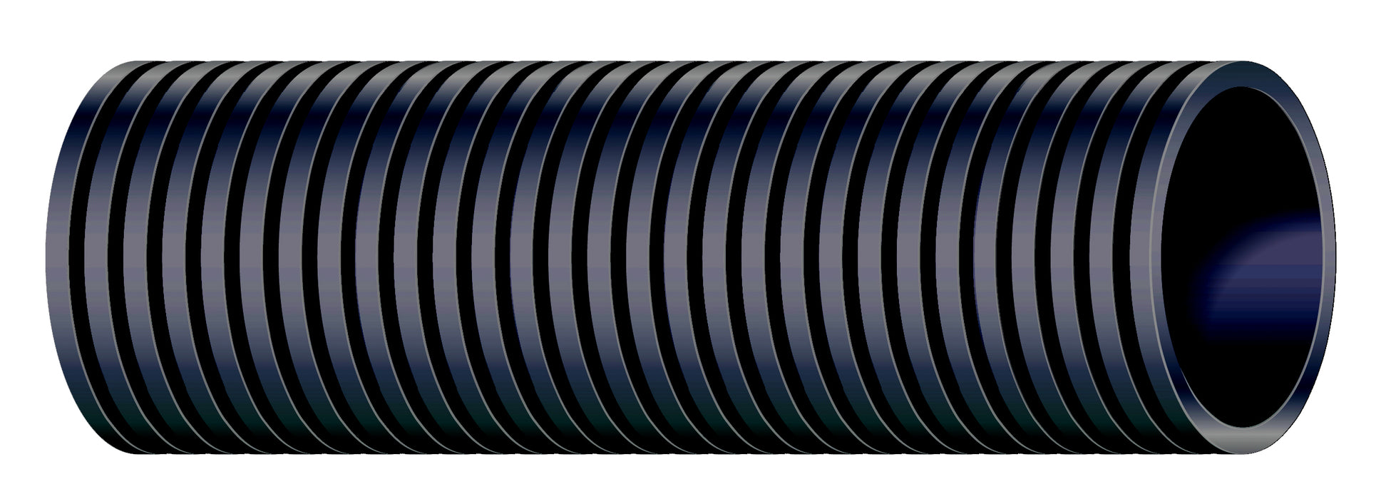 Shields Sternflex 2" x 10' Black Rigging Hose - Heavy-Duty Tubing for Outboard Engines