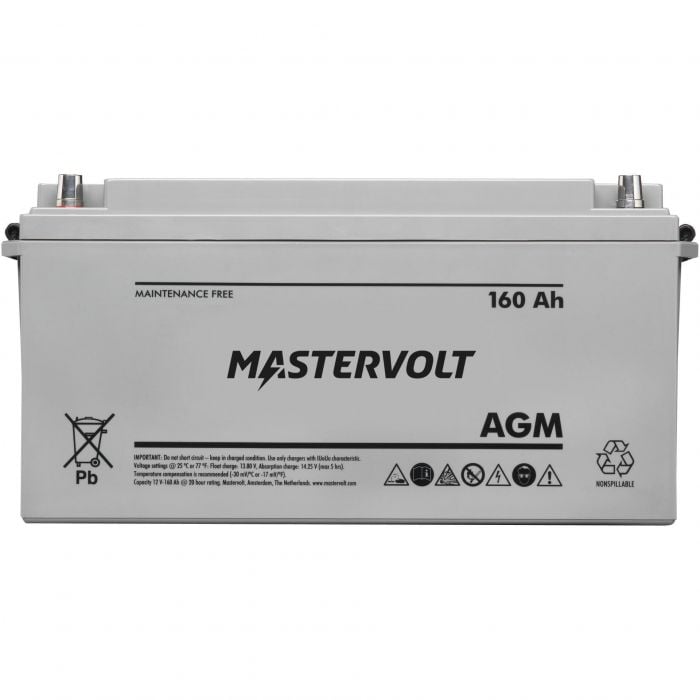 Mastervolt 62001600 12V AGM Battery, Group 4D