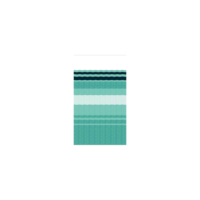 Powerwinch JU158C00 Carefree Standard Awning Fabric, 15', Teal Fade Both Sides, White Weatherguard, 1-Piece Vinyl