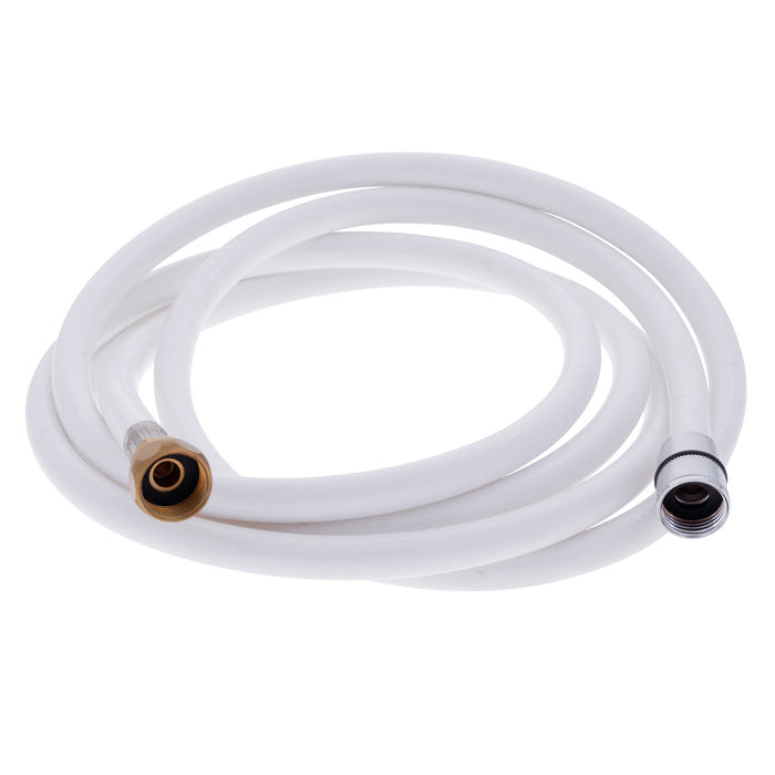 Ambassador Marine 130-0029-WH-R Hose- 10' Rubber (PVC) (1/2" NPS-F + 1/2" NPS-F Adapter) (White)