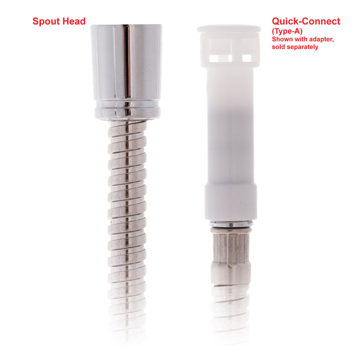 Ambassador Marine 130-0037-SS Hose- 4' Stainless Steel (for Pull-Out with Quick-Connect Type-A)