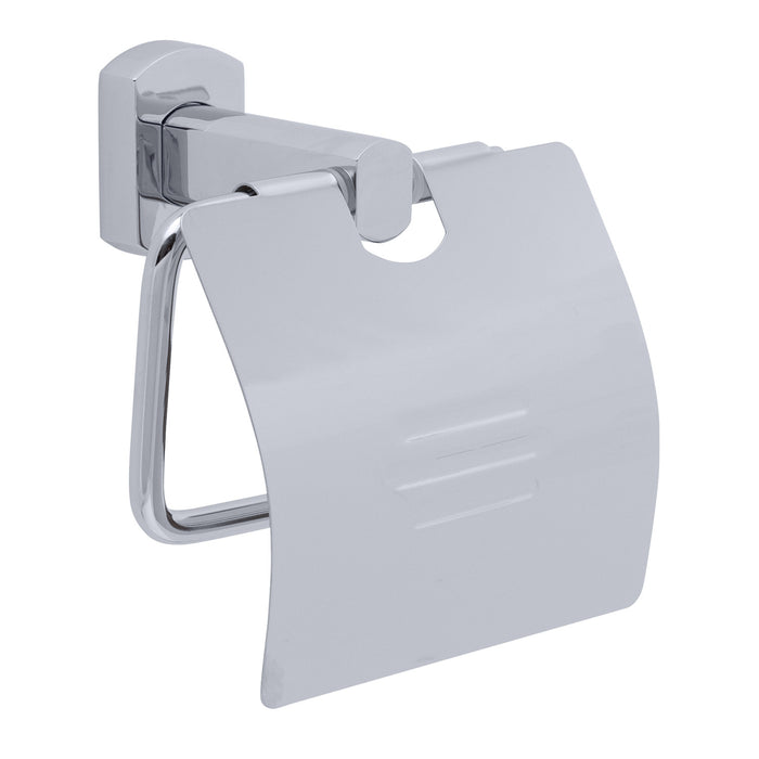 Ambassador Marine 130-1801-CP Miah- Single Post Toilet Paper Holder w/Lid (Chrome)