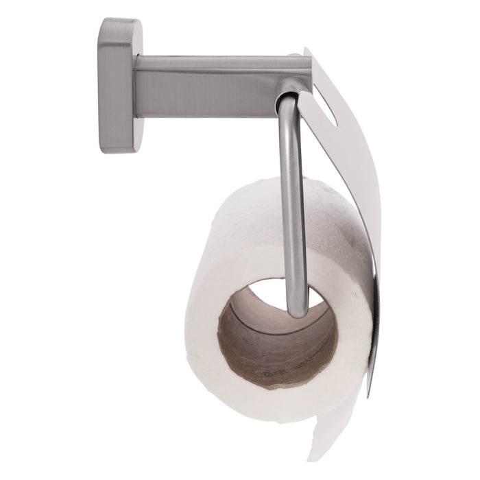 Ambassador Marine 130-1801-NP Miah- Single Post Toilet Paper Holder w/Lid (Brushed Nickel)