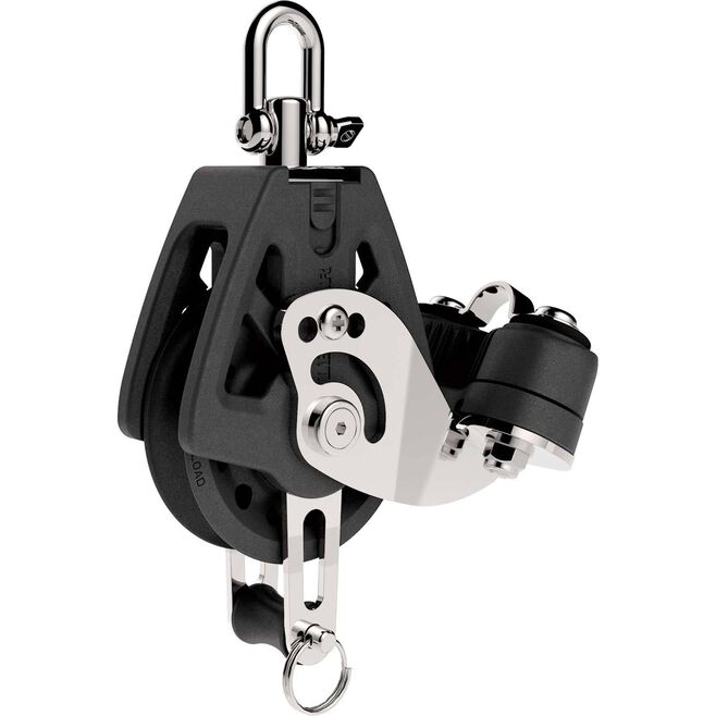 Lewmar 29925009BK Synchro Double Block 50 mm (2") with Locking Swivel Head