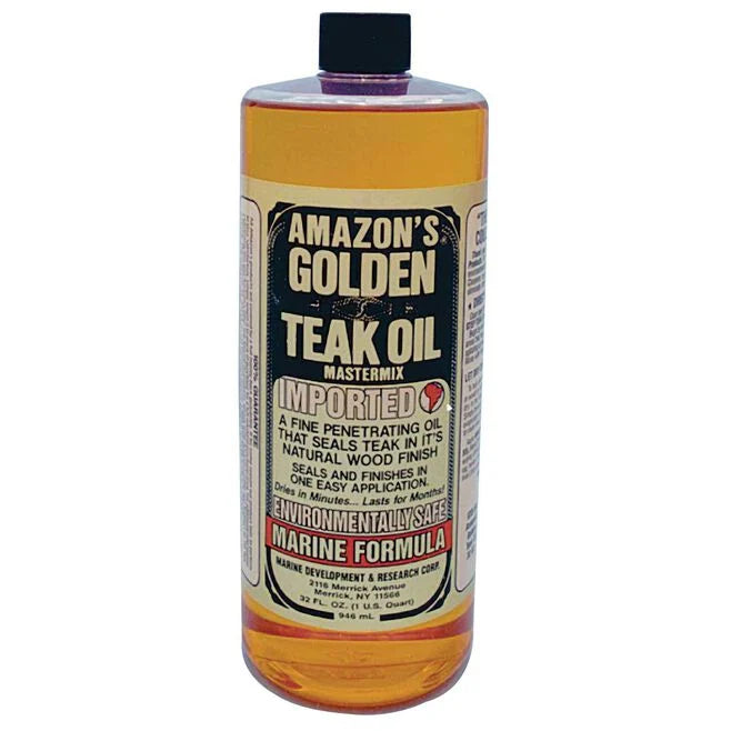 MDR Amazons Golden Teak Oil 32 Ounce Bottle