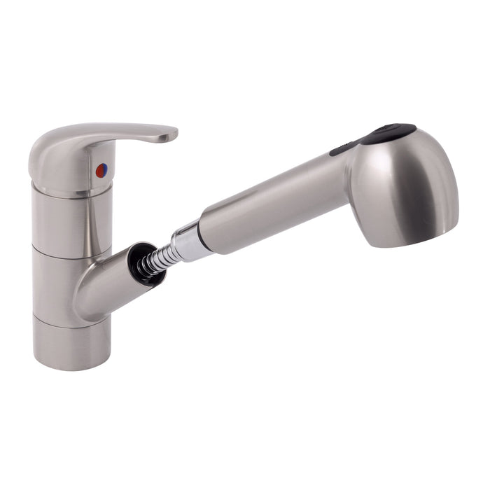 Ambassador Marine 132-0031-NP Universal/Pacifica- Pull-Out Galley Faucet w/6' SS Hose (Brushed Nickel)