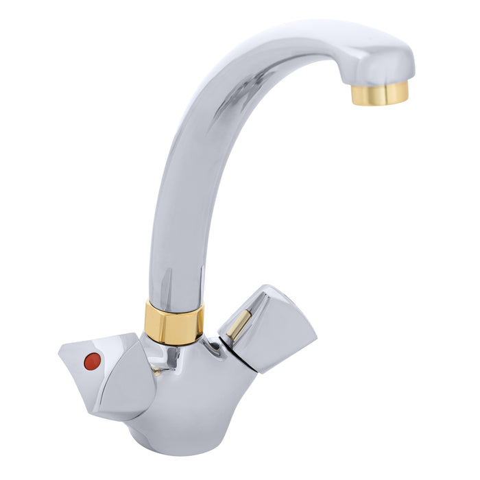 Ambassador Marine 132-0205-CG Trinidad- Cast Galley/Wet Bar Faucet (Chrome/18k Gold)