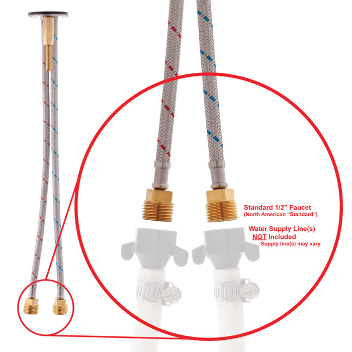 Ambassador Marine 132-0205-CG Trinidad- Cast Galley/Wet Bar Faucet (Chrome/18k Gold)