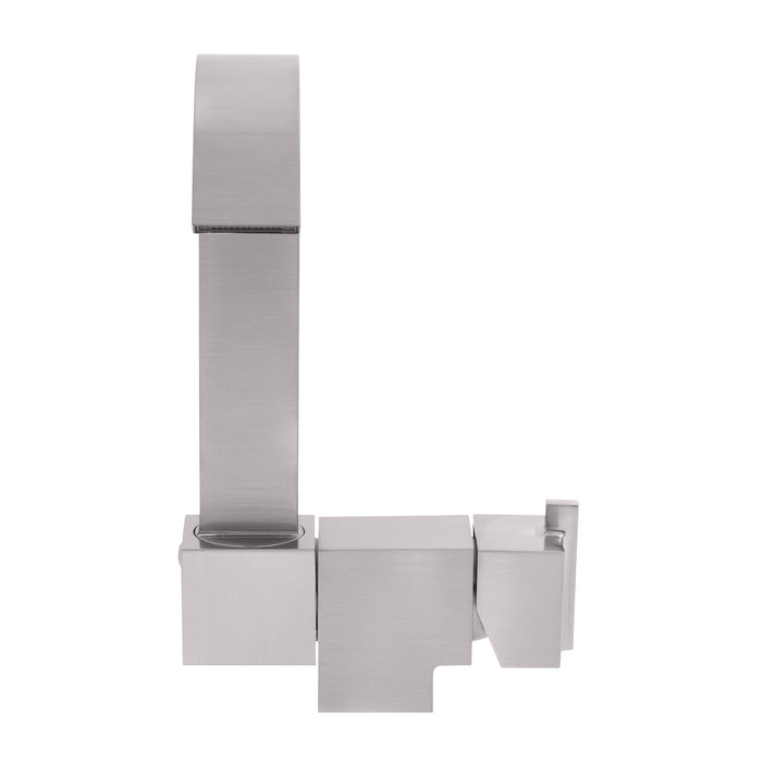 Ambassador Marine 132-2025-NP Artaine- Elite Folding Faucet (Ribbon J-Spout) (Brushed Nickel)