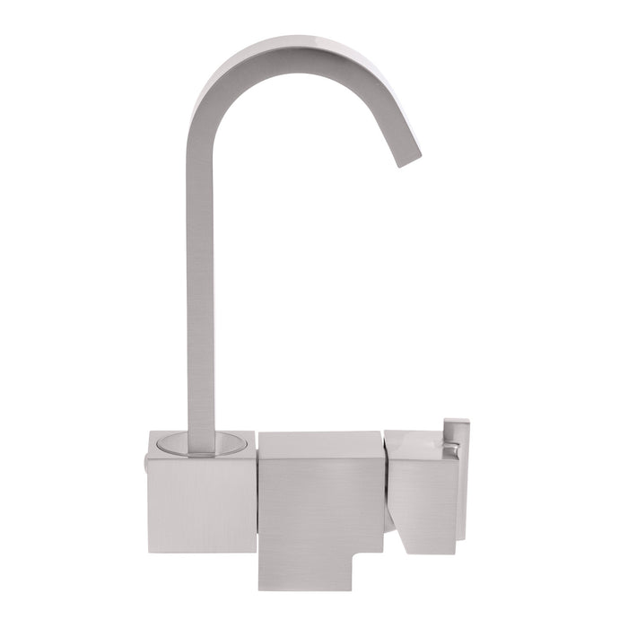 Ambassador Marine 132-2025-NP Artaine- Elite Folding Faucet (Ribbon J-Spout) (Brushed Nickel)