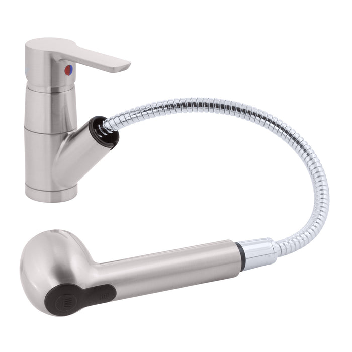 Ambassador Marine 132-2112-NP Irva- Small Pull-Out Galley Faucet (Brushed Nickel)