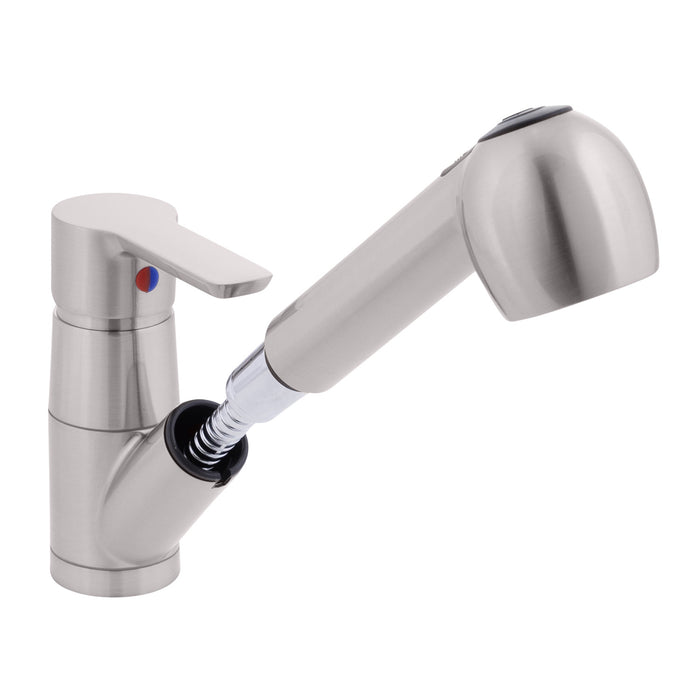 Ambassador Marine 132-2112-NP Irva- Small Pull-Out Galley Faucet (Brushed Nickel)