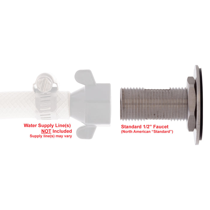 Ambassador Marine 133-0216-SS Trinidad- Washdown Spigot (316 Stainless Steel)