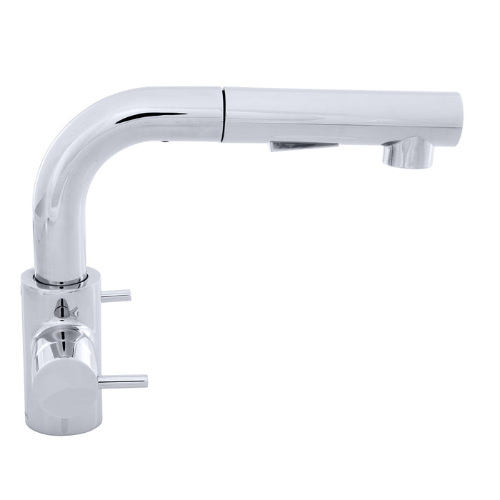 Ambassador Marine 133-1734-CP Aidack- Pull-Out Galley Faucet (6' Stainless Steel Hose) (Chrome)