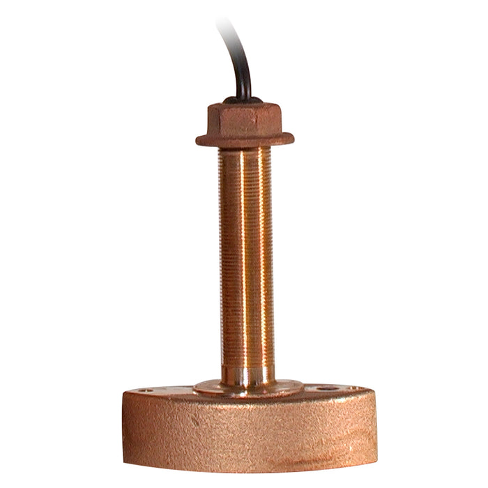 Transductor de bronce Furuno para casco pasante con sensor de temperatura, 600 W (8 pines)