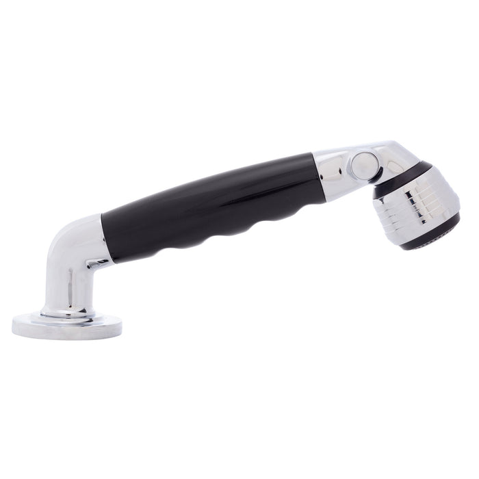 Ambassador Marine 134-0012-KP-R Deck-Mount Sprayer- Classic Black Sprayer, 6' Black Rubber Hose, Ultra-Low Profile Holder