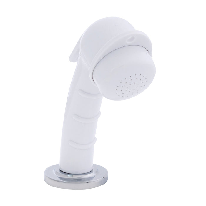 Ambassador Marine 134-0021-AW-R Deck-Mount Sprayer- Small Arctic White Sprayer, 10' White Rubber Hose, Low Profile Holder