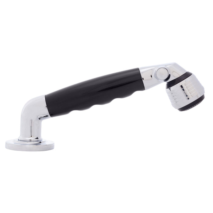 Ambassador Marine 134-0034-KP-R Deck-Mount Sprayer- Classic Black Sprayer, 6' Stainless Steel Hose, Low Profile Holder