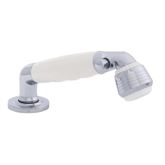 Ambassador Marine 134-0034-WH-R Deck-Mount Sprayer- Classic Warm White Sprayer, 6' Stainless Steel Hose, Low Profile Holder