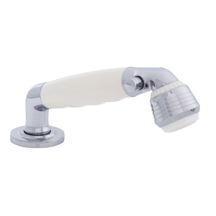 Ambassador Marine 134-0035-WH-R Deck-Mount Sprayer- Classic Warm White Sprayer, 10' White Rubber Hose, Low Profile Holder