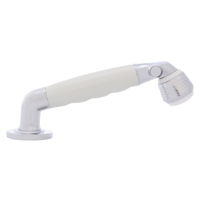 Ambassador Marine 134-0035-WH-R Deck-Mount Sprayer- Classic Warm White Sprayer, 10' White Rubber Hose, Low Profile Holder