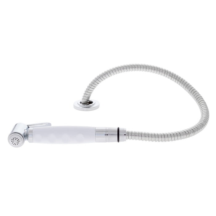Ambassador Marine 134-0044-AW-R Deck-Mount Sprayer- Hammer-Head Arctic White Sprayer, 6' Stainless Steel Hose, Low Profile Holder