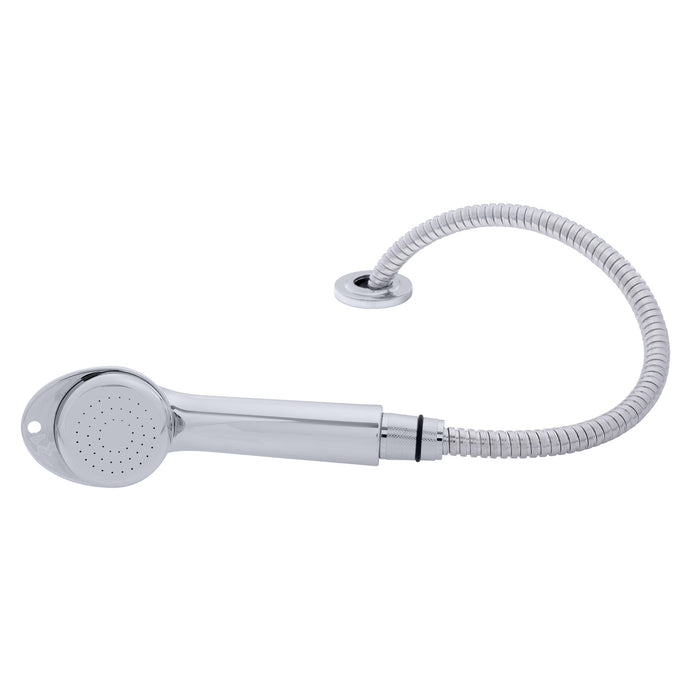 Ambassador Marine 134-0052-CP Deck-Mount Sprayer- Large Chrome Sprayer, 6' Stainless Steel Hose, Low Profile Holder