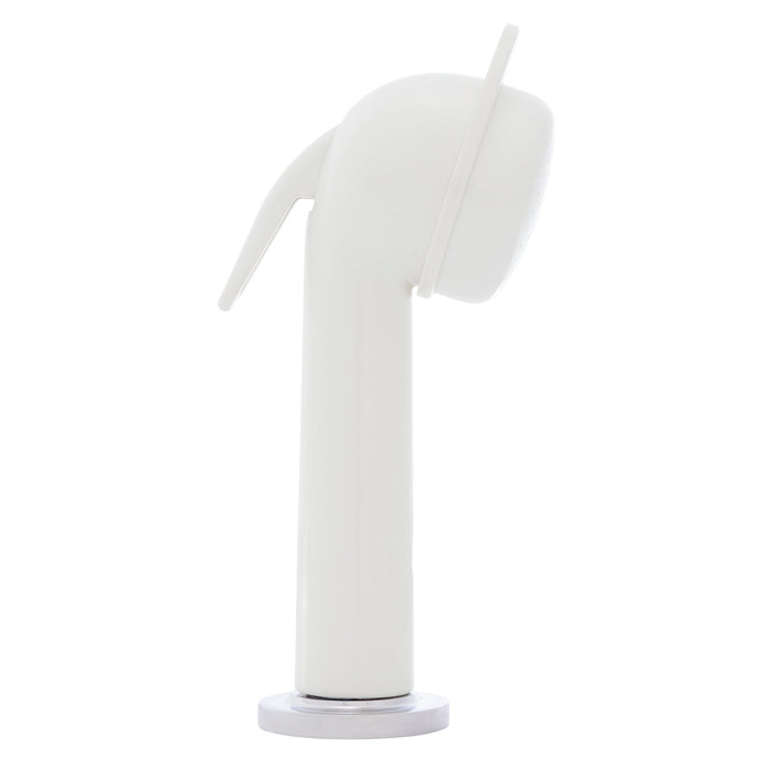 Ambassador Marine 134-0052-WH Deck-Mount Sprayer- Large Warm White Sprayer, 6' Stainless Steel Hose, Low Profile Holder