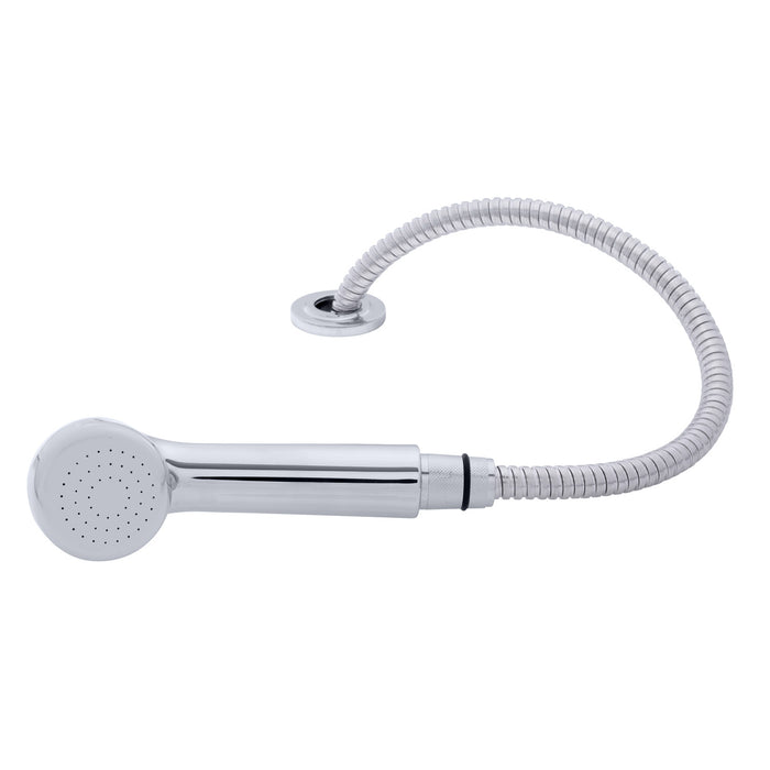Ambassador Marine 134-0055-CP Deck-Mount Sprayer- Large Chrome Sprayer (No Hook), 6' Stainless Steel Hose, Low Profile Holder