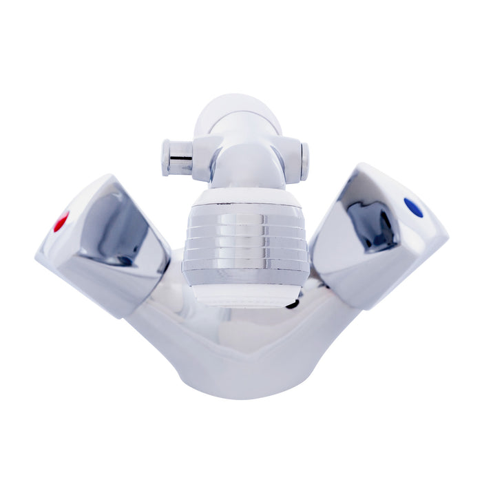 Ambassador Marine 134-0204-CA Trinidad- Head/Shower Combo Faucet (Classic Arctic White Sprayer, 6' White Rubber Hose) (Chrome/Arctic White)