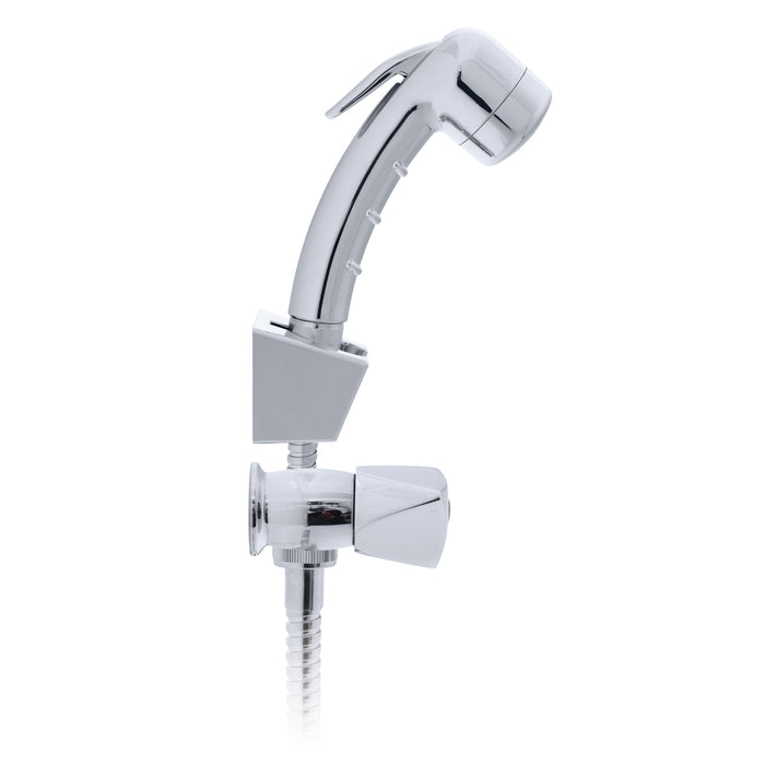 Ambassador Marine 134-0207-CP Trinidad- 2H External Shower Mixer (Small Chrome Sprayer, 6' Stainless Steel Hose) (Chrome)